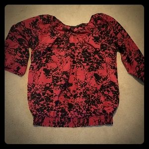 Women's silk, quarter sleeved shirt